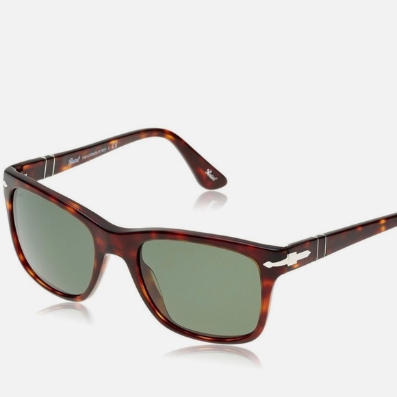 Persol Authentic Sunglasses - Brown Havana Green Square - Picture 1 of 4